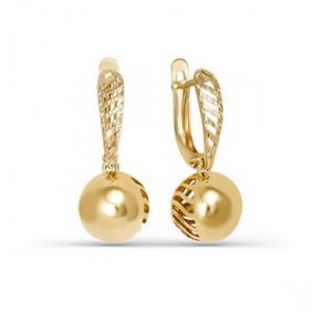 Золотые серьги КЮЗ Del'ta D220885 D220885 фото