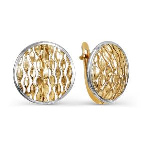 Золотые серьги КЮЗ Del'ta D220910 D220910 фото