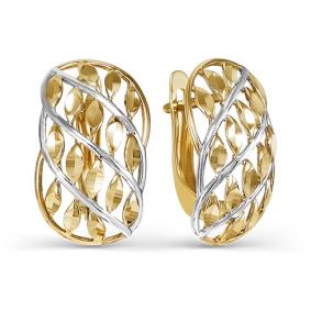 Золотые серьги КЮЗ Del'ta D220917 D220917 фото