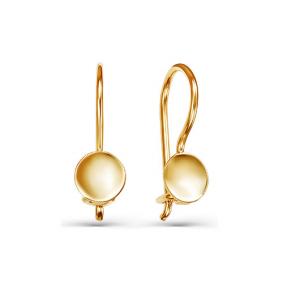 Золотые серьги КЮЗ Del'ta D220928 D220928 фото