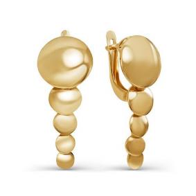 Золотые серьги КЮЗ Del'ta D220951 D220951 фото