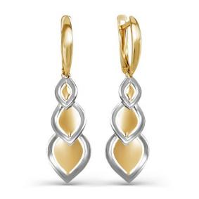 Золотые серьги КЮЗ Del'ta D220954 D220954 фото