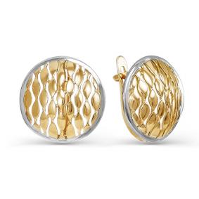 Золотые серьги КЮЗ Del'ta D220959 D220959 фото