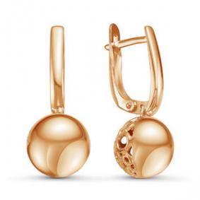 Золотые серьги КЮЗ Del'ta D221014 D221014 фото