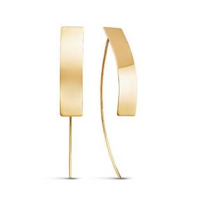 Золотые серьги КЮЗ Del'ta D221127 D221127 фото