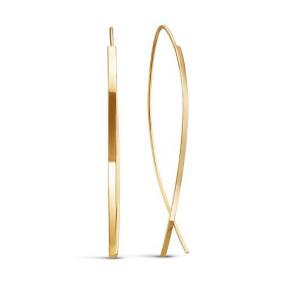 Золотые серьги КЮЗ Del'ta D221128 D221128 фото