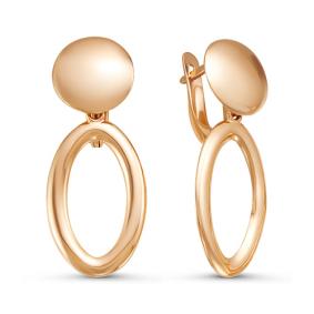 Золотые серьги КЮЗ Del'ta D221211 D221211 фото