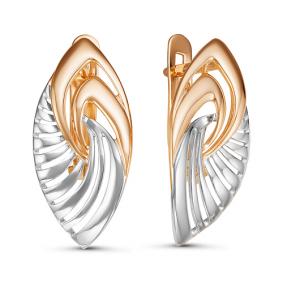 Золотые серьги КЮЗ Del'ta D221247 D221247 фото