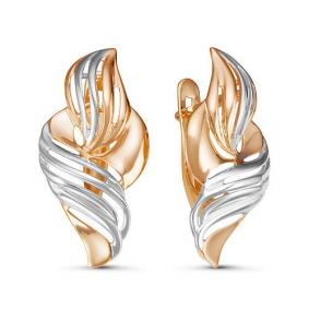 Золотые серьги КЮЗ Del'ta D221249 D221249 фото