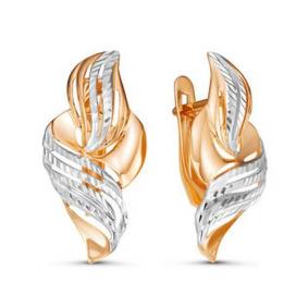 Золотые серьги КЮЗ Del'ta D221295 D221295 фото