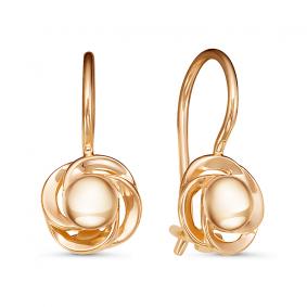 Золотые серьги КЮЗ Del'ta D221329 D221329 фото