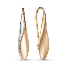 Золотые серьги КЮЗ Del'ta D221595 D221595 фото