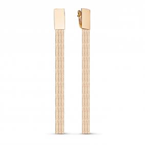 Золотые серьги КЮЗ Del'ta D221606 D221606 фото