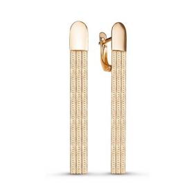 Золотые серьги КЮЗ Del'ta D221645 D221645 фото