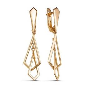 Золотые серьги КЮЗ Del'ta D221684 D221684 фото