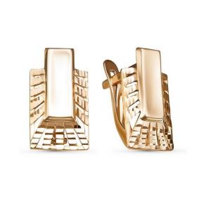 Золотые серьги КЮЗ Del'ta D221695 D221695 фото