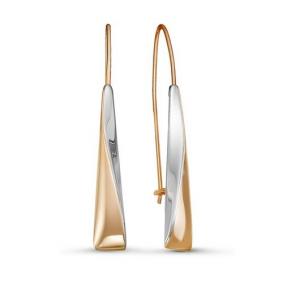 Золотые серьги КЮЗ Del'ta D221717 D221717 фото