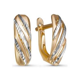 Золотые серьги КЮЗ Del'ta D221732 D221732 фото