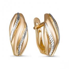 Золотые серьги КЮЗ Del'ta D221736 D221736 фото