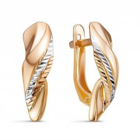 Золотые серьги КЮЗ Del'ta D221761 D221761 фото