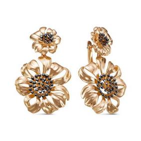 Золотые серьги КЮЗ Del'ta D221770 D221770 фото