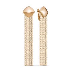 Золотые серьги КЮЗ Del'ta D221771 D221771 фото