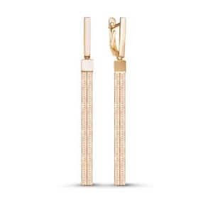 Золотые серьги КЮЗ Del'ta D221774 D221774 фото