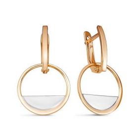 Золотые серьги КЮЗ Del'ta D221844 D221844 фото