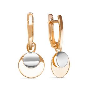 Золотые серьги-трансформеры КЮЗ Del'ta D221856 D221856 фото