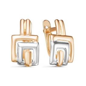 Золотые серьги КЮЗ Del'ta D221857 D221857 фото