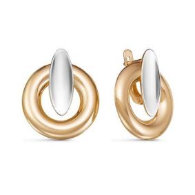 Золотые серьги КЮЗ Del'ta D221866 D221866 фото