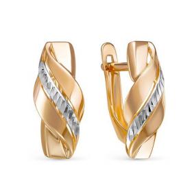 Золотые серьги КЮЗ Del'ta D221928 D221928 фото