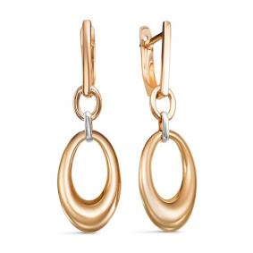 Золотые серьги КЮЗ Del'ta D221935 D221935 фото