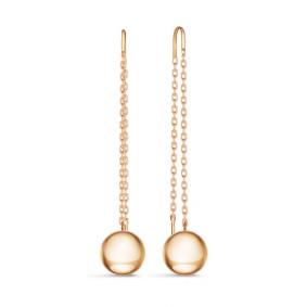 Золотые серьги КЮЗ Del'ta D221975 D221975 фото