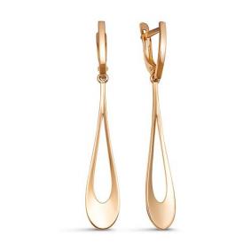 Золотые серьги КЮЗ Del'ta D221983 D221983 фото