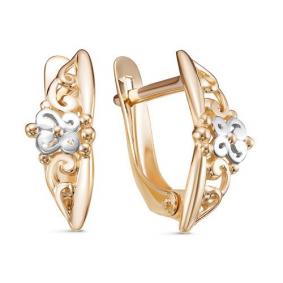 Золотые серьги КЮЗ Del'ta D221994 D221994 фото