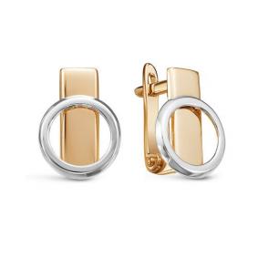 Золотые серьги КЮЗ Del'ta D222115 D222115 фото