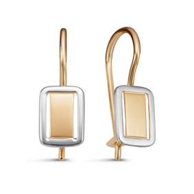 Золотые серьги КЮЗ Del'ta D222117 D222117 фото