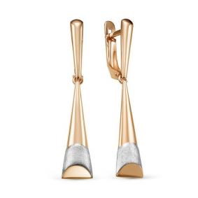 Золотые серьги КЮЗ Del'ta D222219 D222219 фото