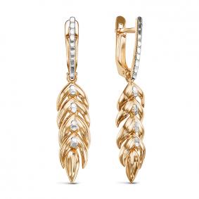 Золотые серьги КЮЗ Del'ta D222283 D222283 фото