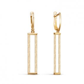 Золотые серьги КЮЗ Del'ta D222331 D222331 фото