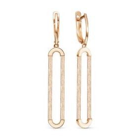 Золотые серьги КЮЗ Del'ta D222387 D222387 фото