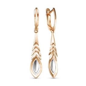 Золотые серьги КЮЗ Del'ta D222590 D222590 фото