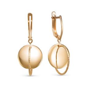 Золотые серьги КЮЗ Del'ta D222758 D222758 фото