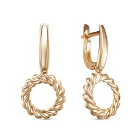 Золотые серьги КЮЗ Del'ta D222957 D222957 фото