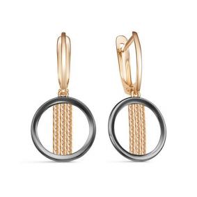 Золотые серьги КЮЗ Del'ta D222968 D222968 фото