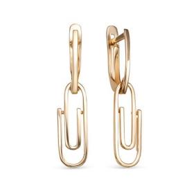 Золотые серьги КЮЗ Del'ta D222970 D222970 фото