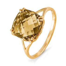 Золотое кольцо КЮЗ Del'ta D310219 с раухтопазом D310219 фото