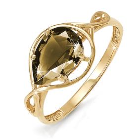 Золотое кольцо КЮЗ Del'ta D310276 с раухтопазом D310276 фото