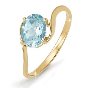 Золотое кольцо КЮЗ Del'ta D310373 с топазом D310373 фото